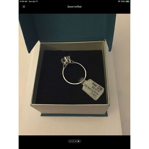 Gorgeous 1.5 Carat Round Cut Sim Diamond Solitaire Engagement Ring Sz 8~925 SS - Picture 4 of 4